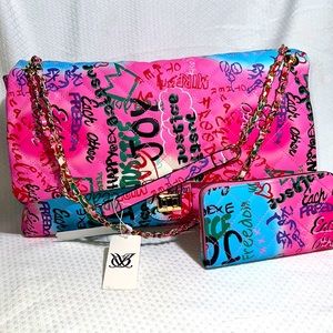 New Colorful Oversized Graffiti Handbag and purse.